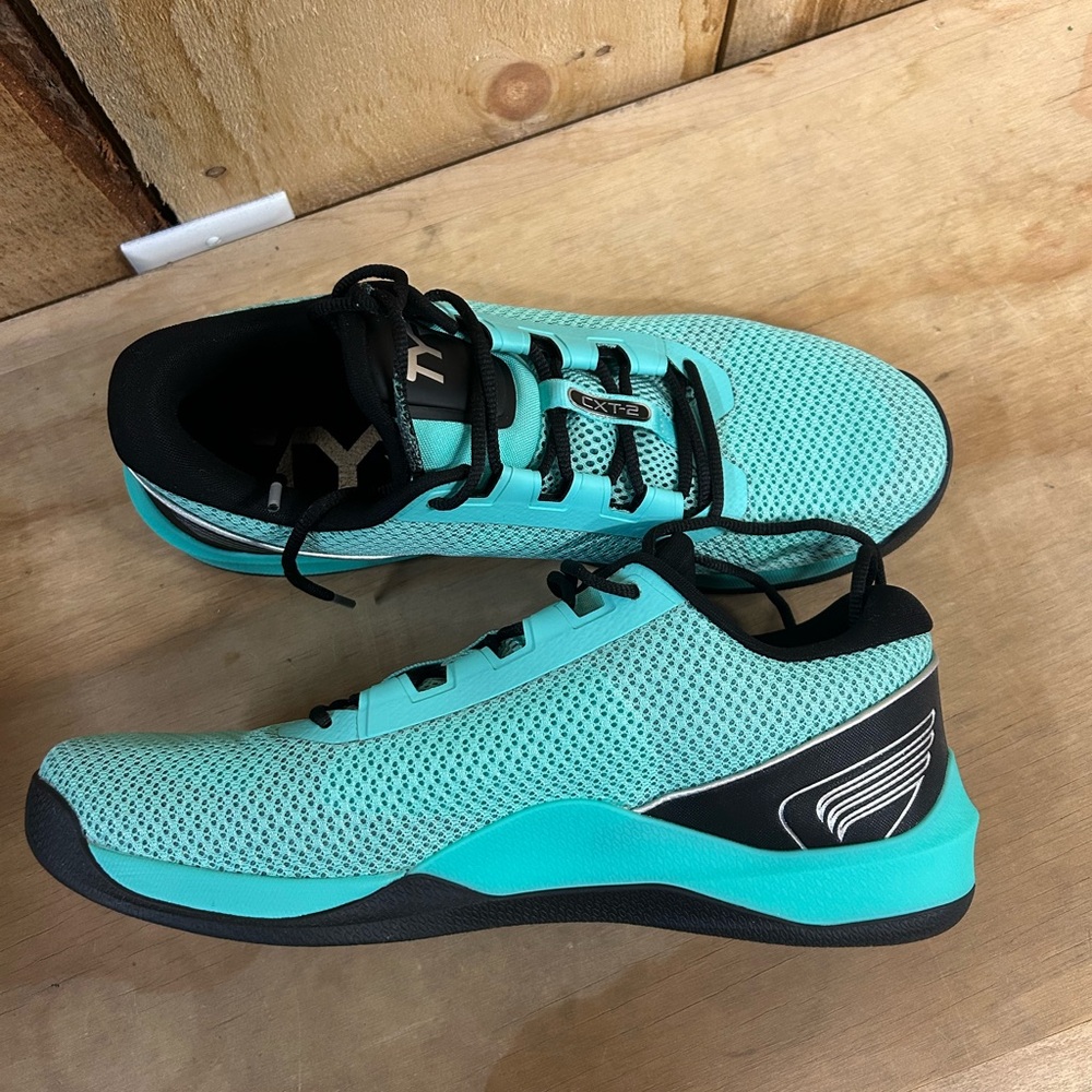 Teal and Black Athletic Sneakers
